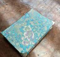 A6 notebook with brocade fabric cover : r/bookbinding