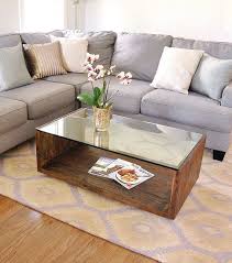 See U Table Custom Modern Coffee Table Design With Glass Top And Reclaimed Wood Coffee Table Coffee Table Design Coffee Table Design Modern