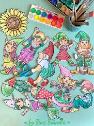 Vorlage Gartenzwerg Wichtel Ausmalen Bine Brandle 32 In 2020 Basteln Wichtel Bastelarbeiten