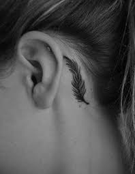 Feather Tattoo Behind Ear Feather Tattoo Behind Ear Feather Tattoos Men Flower Tattoo