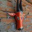 Wooden Cow Head