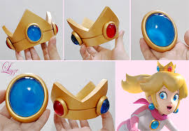 Princess Peach S Crown And Brooch Princess Peach Costume Diy Peach Cosplay Princess Diy