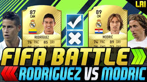 2 casemiro, real madrid, 89 rated. Fifa 17 Fifa Battle James Rodriguez Vs Luka Modric Fifa 17 Ultimate Team Youtube