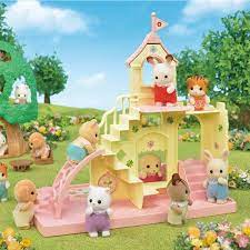 Calico Critters Baby Castle Playground Accessory Set Doll House Walmart Com Sylvanian Families Trapper Sandkasse