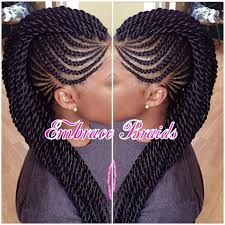 Medium mohawk with box braids waist length. Instagram Photo By Embracebraids Embra Bka Em Via Iconosquare Braided Mohawk Hairstyles Kids Braided Hairstyles African Braids Hairstyles