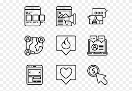 There are both social media icons and general symbol icons to use. Social Media Icons Clipart Social Marketing Hobbies Icon Png Transparent Png 600x564 605111 Pngfind