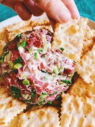 Dried Beef Cheese Ball Just Like Grandma Used To Make Recipe Dried Beef Cheeseball Recipes Cheese Ball Recipes Cheese Ball