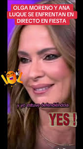 OLGA MORENO LE CANTA LAS CUARENTA EN DIRECTO A ANA LUQUE EN  FIESTA#supervivientes