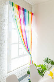 Diy Rainbow Streamer Curtains The House That Lars Built Funky Home Decor Rainbow Decorations Rainbow Room