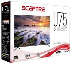 Sale $750 $1,799.99 about sit back and take in the large 75 ips 4k screen that provides four times the resolution of full hd, even at wide viewing angles. Sceptre 75 Class 4k Uhd Led Tv Hdr U750cv U Walmart Com Walmart Com
