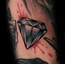 Awesome watercolor diamond tattoo design on forearm for girls. 50 Traditional Diamond Tattoo Designs For Men Jewel Ink Ideas