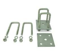 Leaf Spring Stainless Steel U-Bolt Kit,Fits 2 x 2 Axle, 4 1/