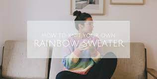 Finished ein eisvogel am regenbogen regenbogen zopf. Kostenlose Anleitung So Strickst Du Einen Regenbogenpullover Felicity Diy Blog