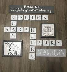 Distressed Black White Scrabble Scrabble Wall Tiles Wall Etsy In 2021 Scrabble Wall Art Scrabble Tiles Wall Scrabble Wall