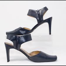 Bellini Shoes Womens Dark Navy Blue Leather Pumps M Poshmark