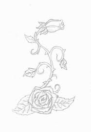 Rose Vine Tattoo By Infinitedamnation Vine Tattoos Rose Vine Tattoos Vine Drawing