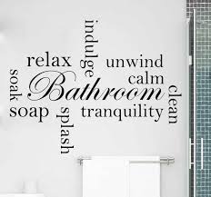 In a handwritten type style, also perfect as a greeting card. Relaxing Bathroom Words Bathroom Wall Sticker Tenstickers