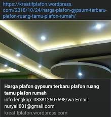 Cara menghitung biaya plafon gypsum sistem harian dan borongan 2021. Kreatif Plafon Posts Facebook