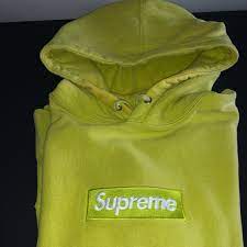 So if you see anyone selling a box logo hoodie and they say it fits a size small, run. Supreme Acid Green Box Logo Fw12