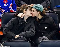 While engagement season is still upon us, actress ellen page and dancer emma portner decided to skip that step and go straight to marriage! Ellen Page Cuddles And Kisses Wife Emma Portner As They Enjoy Ice Hockey Game In Nyc Daily Mail Online