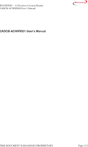 Acwifi001 Wireless Light Module User Manual 122016 Acuity Brands Lighting