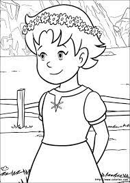 heidi princesse de la montagne coloriage tutoriels peinture toile gratuit bibi et tina film