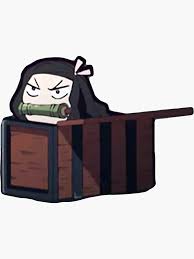 Tanjiro and nezuko as children from the cover of chapter 38. Angery Nezuko Sticker By Tomspicy Anime Stickers Cute Stickers Anime Chibi