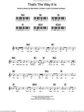Вот так все и есть. Dion That S The Way It Is Sheet Music For Piano Solo Chords Lyrics Melody
