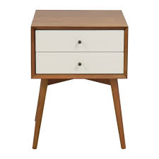 Available with 3 drawers or 1 roomy cabinet, these tables provide practical storage space in the living room or dining room. 36 Off West Elm West Elm Mid Century Nightstand Tables