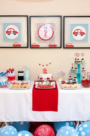 Theme Birthday Decoration Ideas For Boy At Home Cars Themed 2nd Birthday Party For Aren Project Nursery Cars Theme Birthday Party Cars Birthday Party Disney Cars Birthday Parties