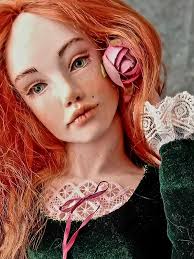 My new Ginger doll.Created from polymer clay Livingdoll