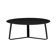 Featuring a stainless steel frame. Globewest Cancun Ali Outdoor Round Coffee Table Black Oscar And Willow