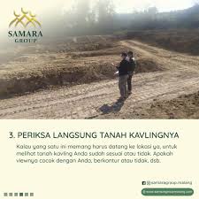 Apakah sudah pecah sertifikat atau sedang t. 4 Tips Samara Membeli Tanah Kavling Samara Group Malang