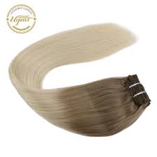 #1 ombre hair weave bundles | ombre hair extensions sale. Ugeat 10pcs Clip In Human Hair Extensions Dark Brown And Ash Blonde Ombre Hair Kids Mrb78 Clothing Shoes Accessories