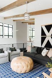 Modern Cabin On The Lake Photo Tour Studio Mcgee Cabin Living Room Minimalist Living Room Furniture Modern Cabin Interior
