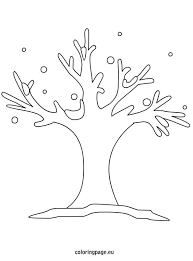 Tree Winter Coloring Page Tree Coloring Page Coloring Pages Winter Coloring Pages