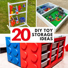 My son and his friends love having nerf battles in the neighborhood park, and we've collected quite the armory over the years! 20 Diy Toy Storage Ideas For Small Spaces The Handyman S Daughter