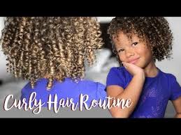 This is a really cute hairstyle for curly hair kids, but it's a little complicated to do. Curly Hair Routine Kid Friendly Youtube