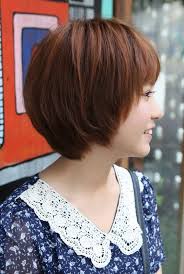 This style of korean bangs is great for those who are developing bald patches along their hairline or for girls with shorter bangs: Side View Of Cute Short Korean Bob Hairstyle Sweet Hairstyles Weekly Bob Hairstyles Short Bob Hairstyles Hair Styles