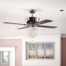 House Of Hampton 52 Netter 5 Blade Ceiling Fan Light Kit Included Finish Black Accessories Pull C In 2020 Ceiling Fan Ceiling Fan Light Kit Ceiling Fan With Light