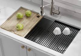 types of kitchen sink materials top