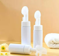 Wholesale Plastic Foam Pump Bottle for Silicone Brush 100ml 150ml 200ml  Mousse Facial Cleaning Soap Dispenser Shampoo Lotion