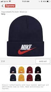 Supreme Nike Beanie Navy Fw18 Confirmed Order Fashion Clothing Shoes Accessories Mensaccessories Hats Ad Ebay Link Burgundy Nikes Black Nikes Nike