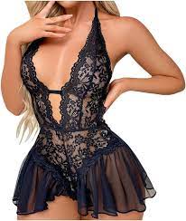 Amazon.com: Ladies Sexy Lingerie Sexy Lingerie Sexy Lace Tease Backless  Pajamas Home Clothes Exotic Apparel Black : Clothing, Shoes & Jewelry