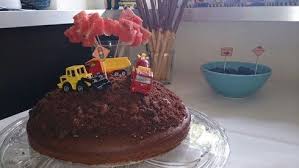 Maulwurfkuchen Zur Baustellen Party Kuchen Bagger Kuchen Backen