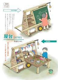 園庭屋台プロジェクト０２ 砂場屋台 株式会社コト葉ｌａｂ 手作りグッズの屋台 屋台 デザイン 砂場