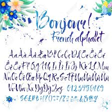 Once you're done with french alphabet, you might want to check the rest. Calligraphic French Alphabet Title Is Good Morning Floral Decorations Royalty Free Cliparts Vectors And Stock Illustration Image 58848471