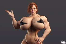 Big tits muscular