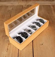Solid Wood Watch Holder Organizer Box With Glass Display Top Zen Merchandiser Wood Watch Box Watch Box Picture Frame Decor