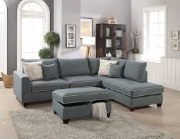 We have sleeper sectionals for sale, as well as sleeper sofas with chaise lounges. F6542 Steel 3 Pcs Sectional Sofa Set By Poundex